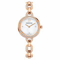 Aila Mini Watch Metal bracelet, Rose-gold tone PVD