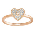 Genuine Swarovski Crystal FIELD:RING FOLDED HEART SILK/ROS 50  5286715 Brand New
