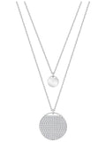 Genuine SWAROVSKI Silver-tone Giner Layered Necklace  5389047
