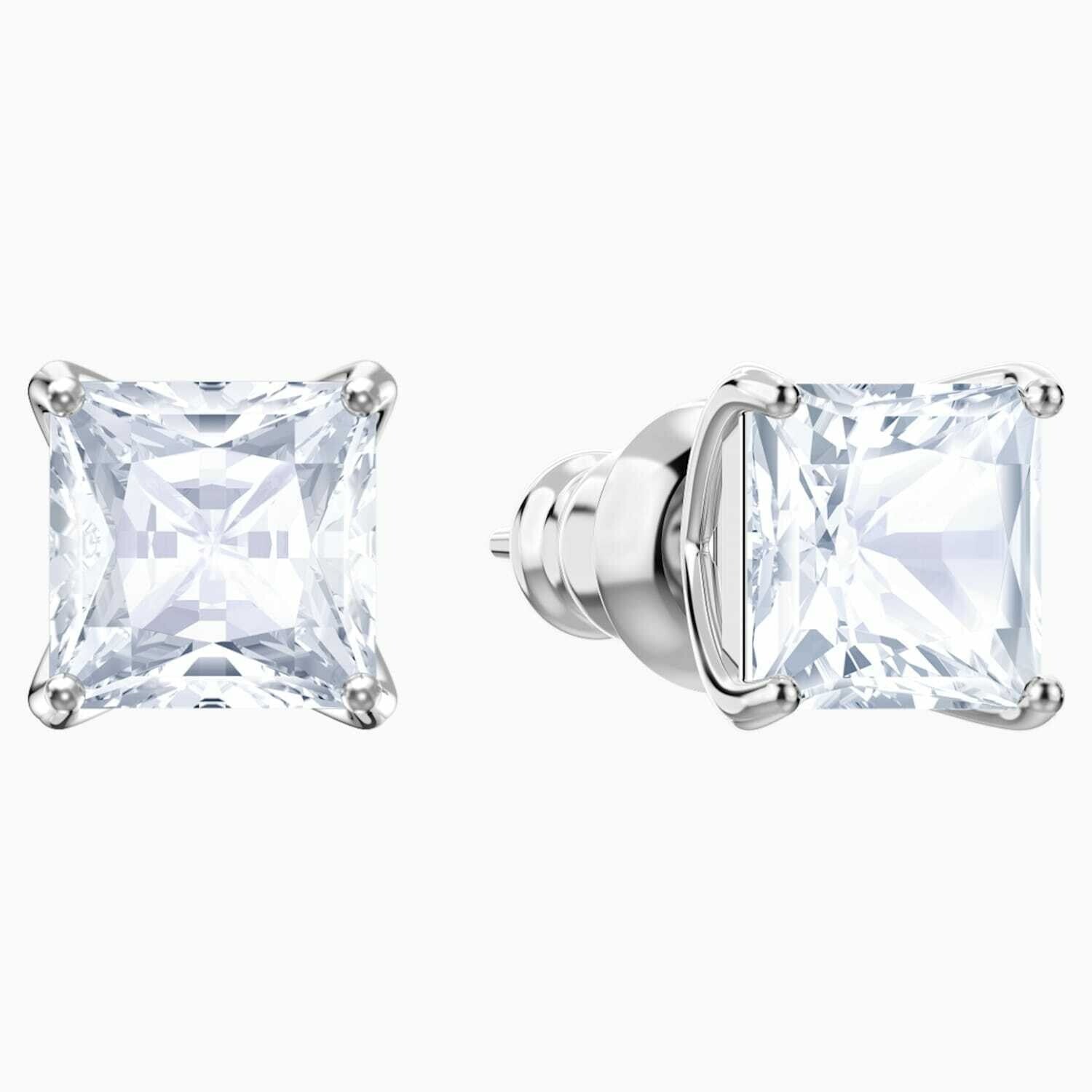 Genuine Swarovski Attract Stud Pierced Earrings White Rhodium 5430365