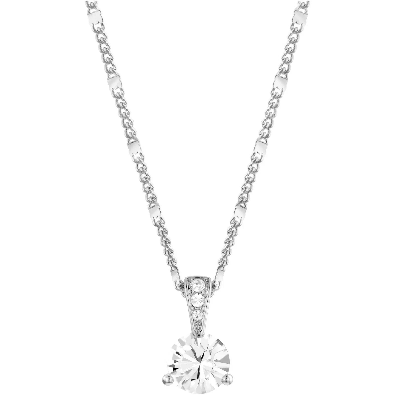 Genuine Swarovski Crystal SOLITAIRE:PENDANT BAIL CRY/RHS  1800045 Brand New