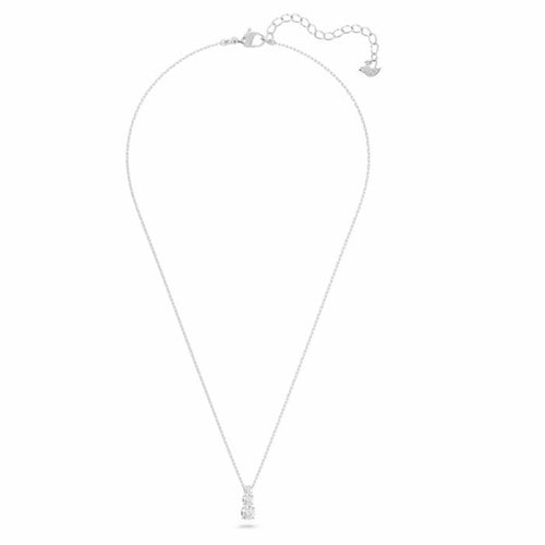 Attract Trilogy pendant Round, White, Rhodium plated