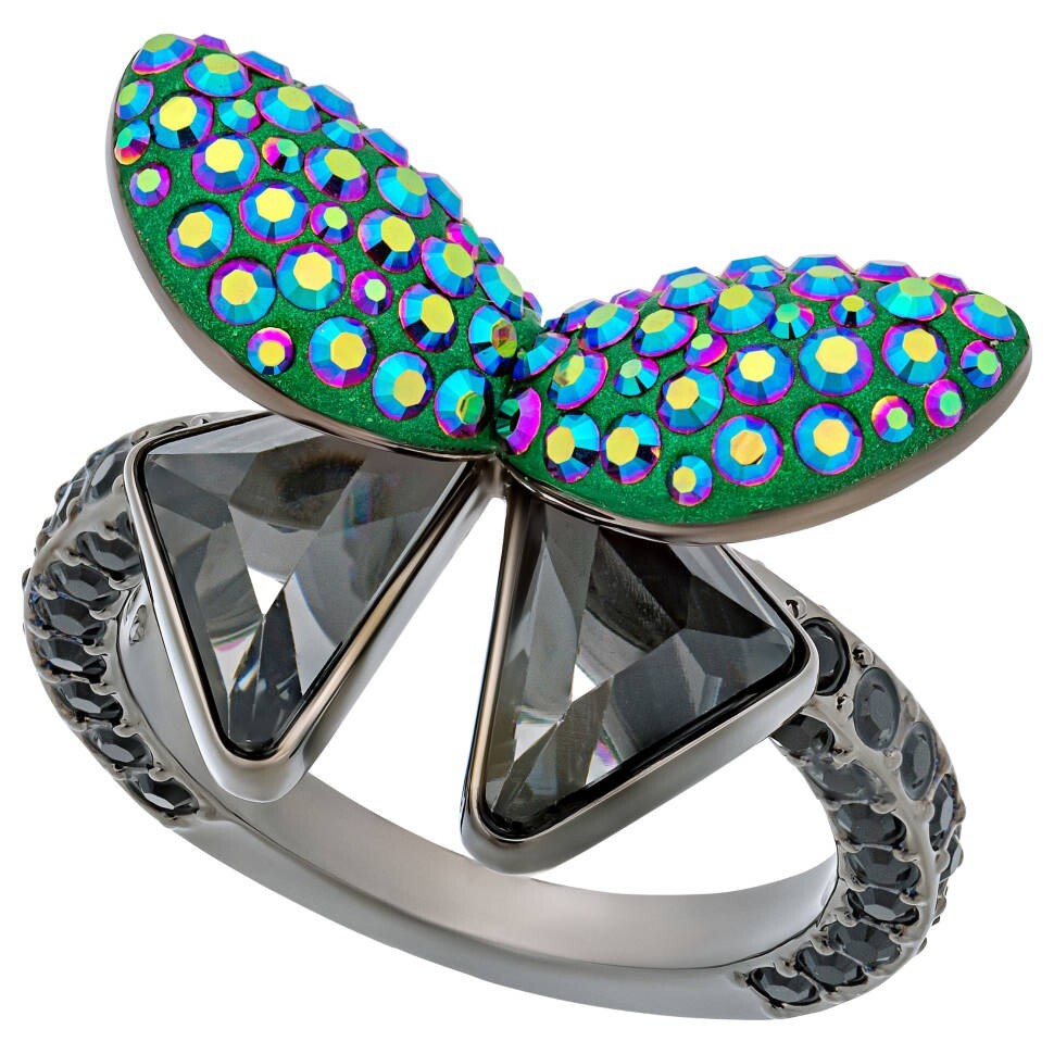 Genuine Swarovski Crystal MAGNETIZED:RING BUTTERFLY DMUL/BRU 55  5411005 Brand N
