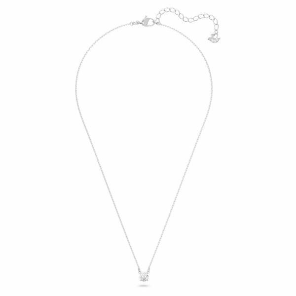 Genuine Swarovski Attract necklace Round, White, Rhodium plated 5408442