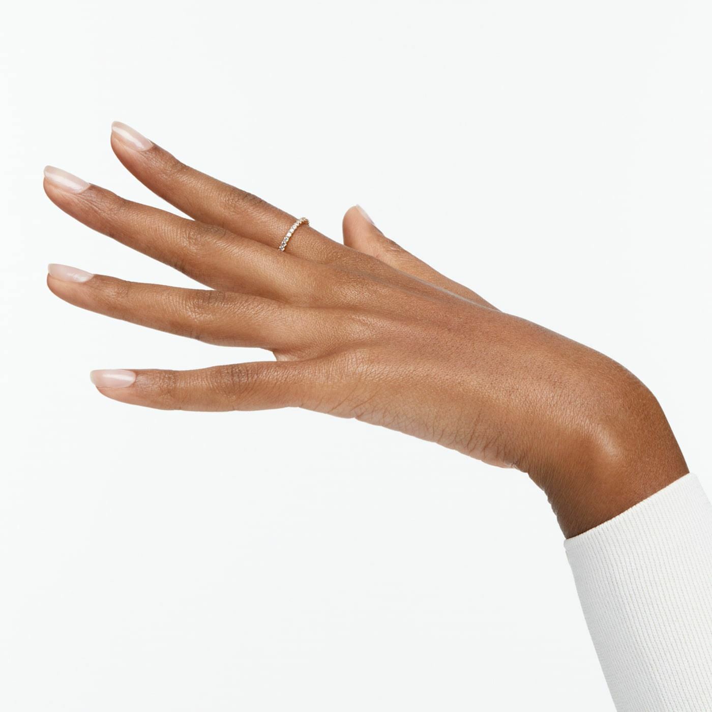 Vittore ring White, Gold-tone plated