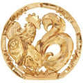 SWAROVSKI CRYSTAL CHINESE ZODIAC ROOSTER GOLD 5213550