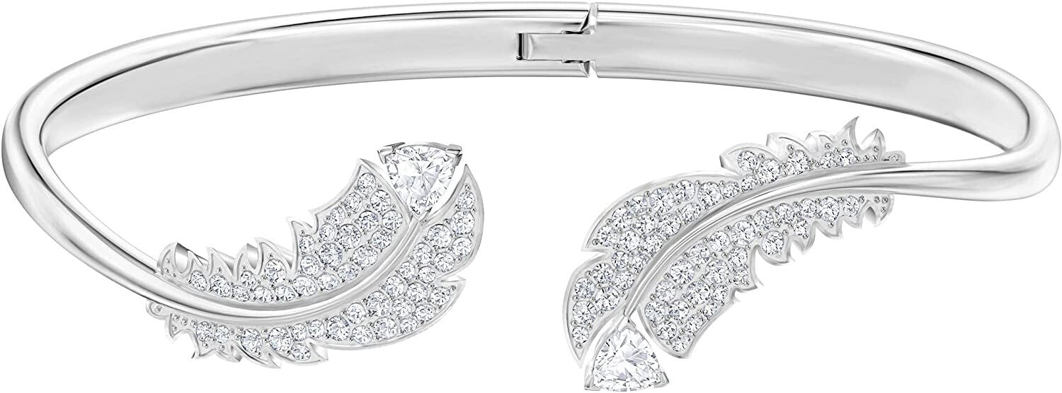 Genuine Swarovski Nice Spring Bracelet Size M White Rhodium Plated 5482915