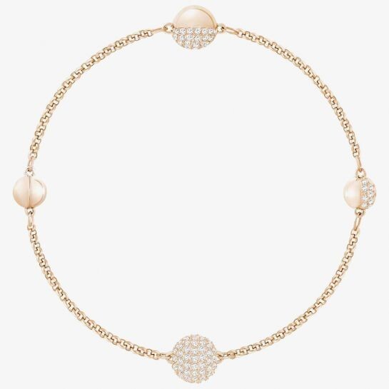 Genuine Swarovski Remix Rose Gold Tone Sphere Bracelet 5365763