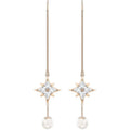 Genuine SWAROVSKI Symbolic Chain Pierced Star Earrings 5494344