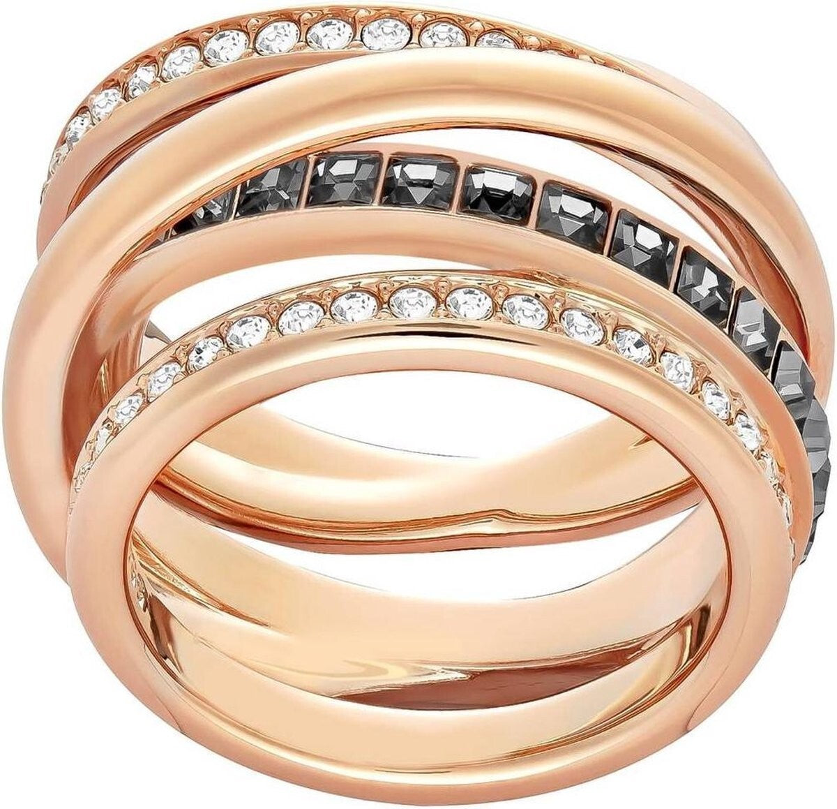 Genuine Swarovski Crystal DYNAMIC:RING W CRYSINI/ROS 58  5184219 Brand New