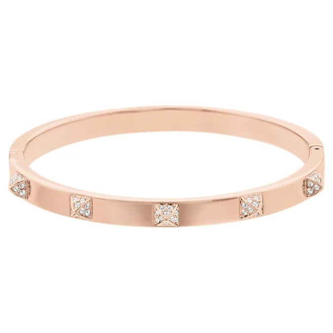 Genuine SWAROVSKI Tactic bangle White, Rose gold-tone finish (L)5184528