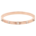 Genuine SWAROVSKI Tactic bangle White, Rose gold-tone finish (L)5184528