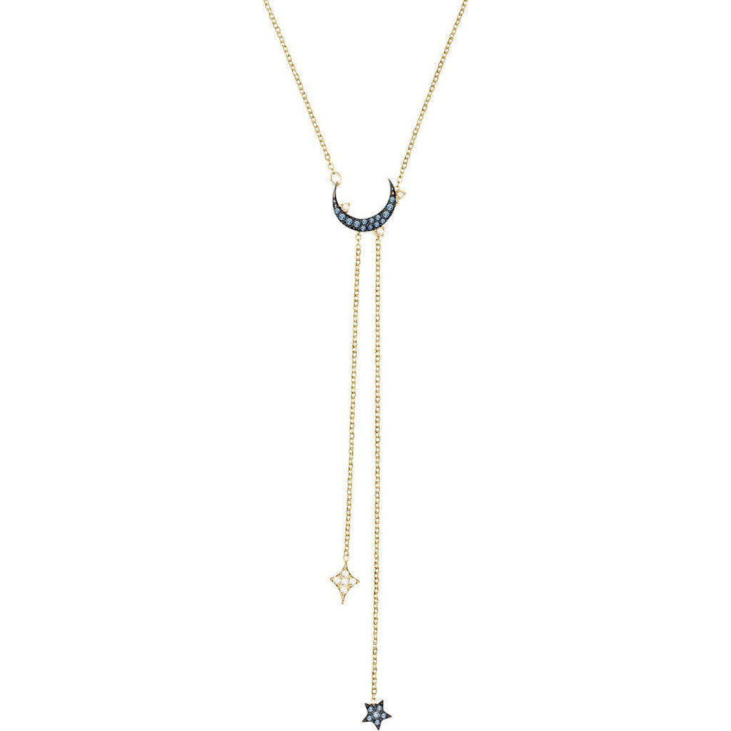 Genuine Swarovski Crystal Duo Moon Mix Colour Necklace 5412630