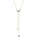 Genuine Swarovski Crystal Duo Moon Mix Colour Necklace 5412630