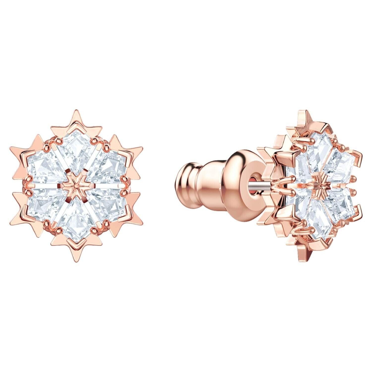 Genuine Swarovski Jewelry MAGIC PIERCED EARRINGS, Rose Gold 5428429
