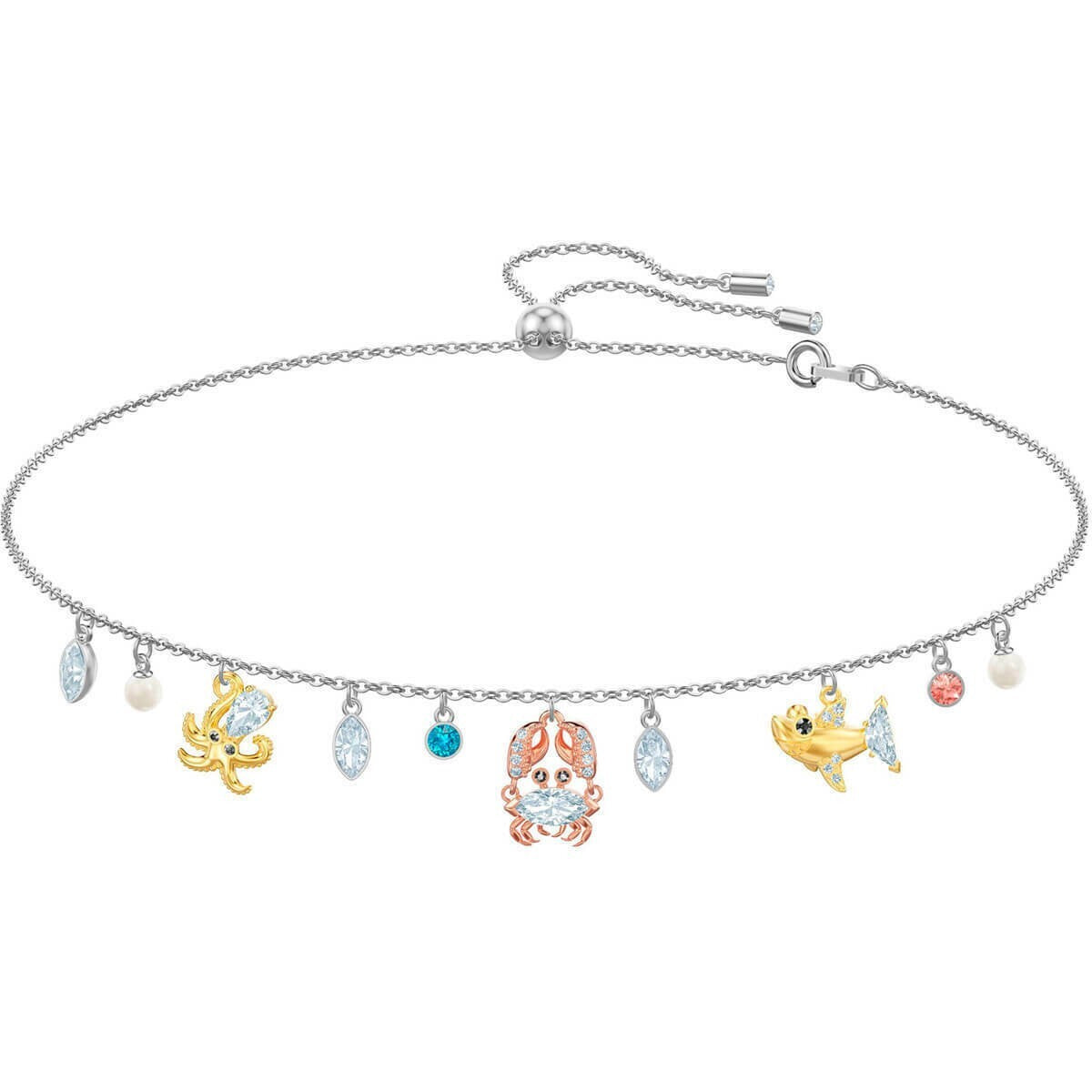 Genuine SWAROVSKI OCEAN CHOKER, MULTI-COLOURED 5480781