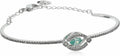 Genuine Swarovski Sparkling Dance Bangle Frosty Mint Blue Crystal - 5485722