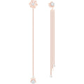 Genuine Swarovski Precisely Pierced Earrings, Rose-Gold 5496488