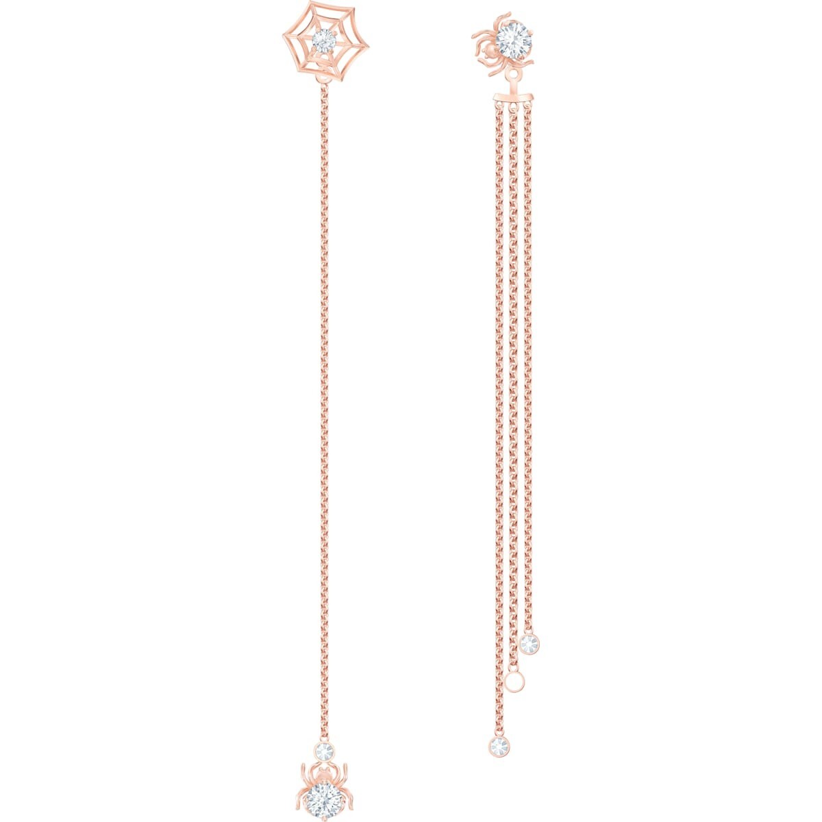 Genuine Swarovski Precisely Pierced Earrings, Rose-Gold 5496488