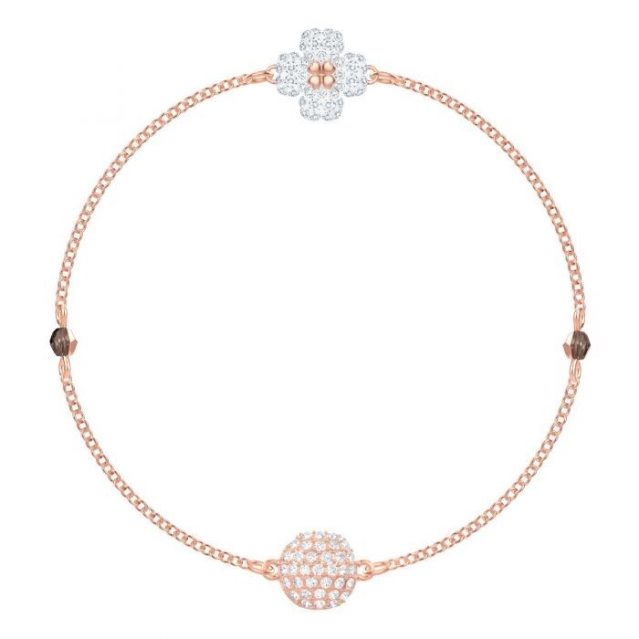 Genuine Swarovski Crystal SWAREMIX:STRAND CLOVER CRY/JET/ROS M 5375185 Brand New