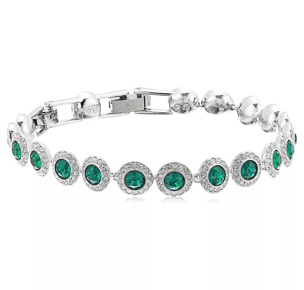 Genuine Swarovski Crystal ANGELIC:BRACELET EMRD/CRY/RHS M  5237769 Brand New