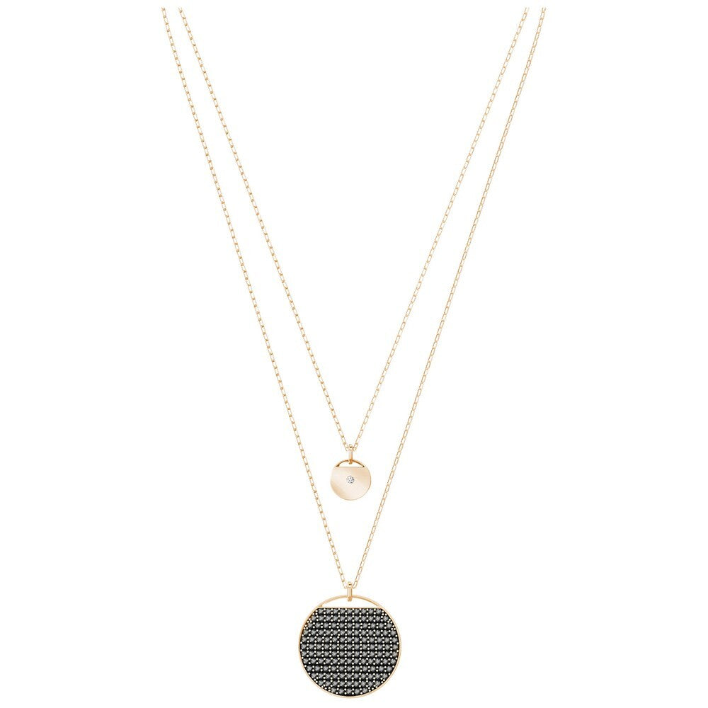 Genuine Swarovski Rose Gold-tone Ginger Layered Necklace 5347299