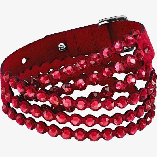 Genuine Swarovski Power Red Crystal Multi Row Bracelet 5511701