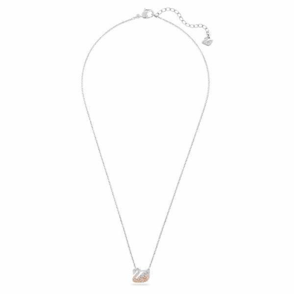 Swarovski Iconic Swan pendant Swan, Small, Braun, Rhodium plated 5215038