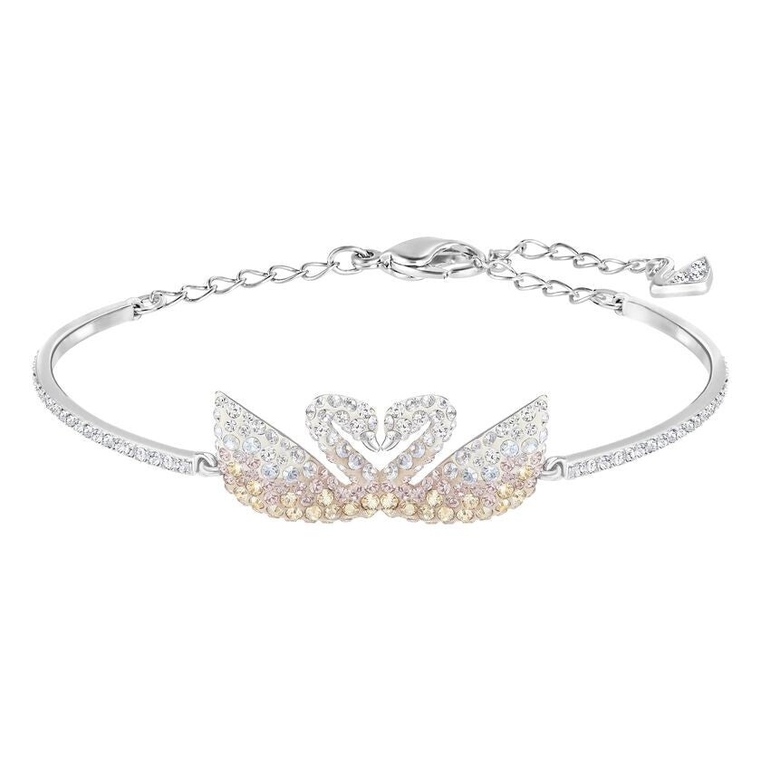 Genuine Swarovski Crystal ICONICSWAN:BANGLE DOUBLE LMUL/RHS M  5256264 Brand New