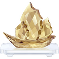 Genuine SWAROVSKI Sailing Junk Chinese Sailing Ship Gold 5259804