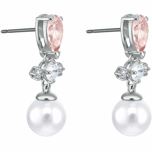 Genuine Swarovski  Drop Earrings Perfection Pierced Pearl Rhodium Plated 5516592