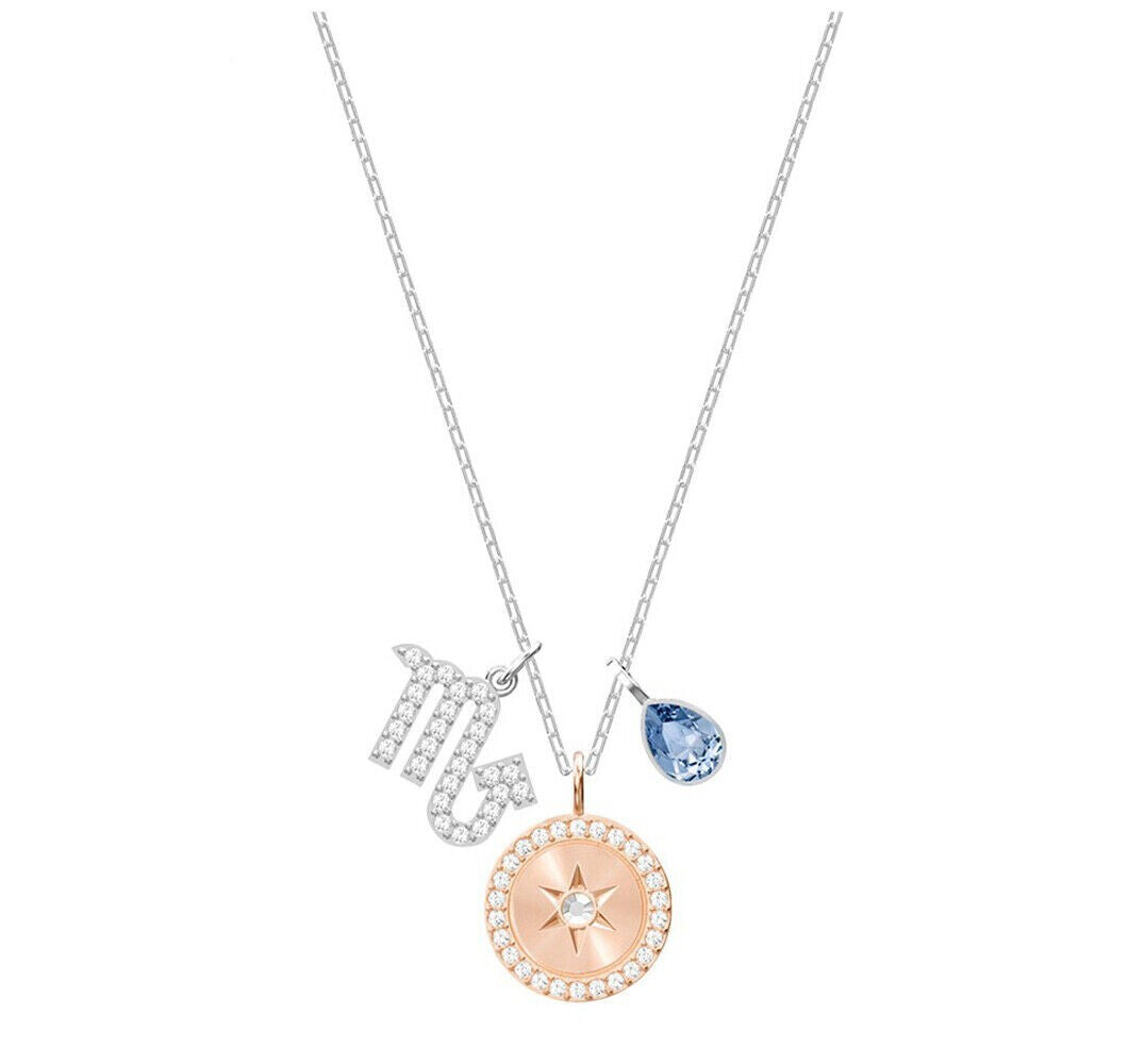 Genuine SWAROVSKI Zodiac Pendant SCORPIO, Blue-5349222