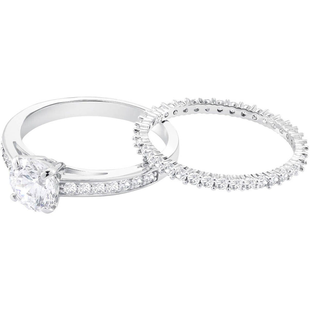 Genuine Swarovski Crystal I DO:RING SET CZWH/RHS 60  5184982 Brand New