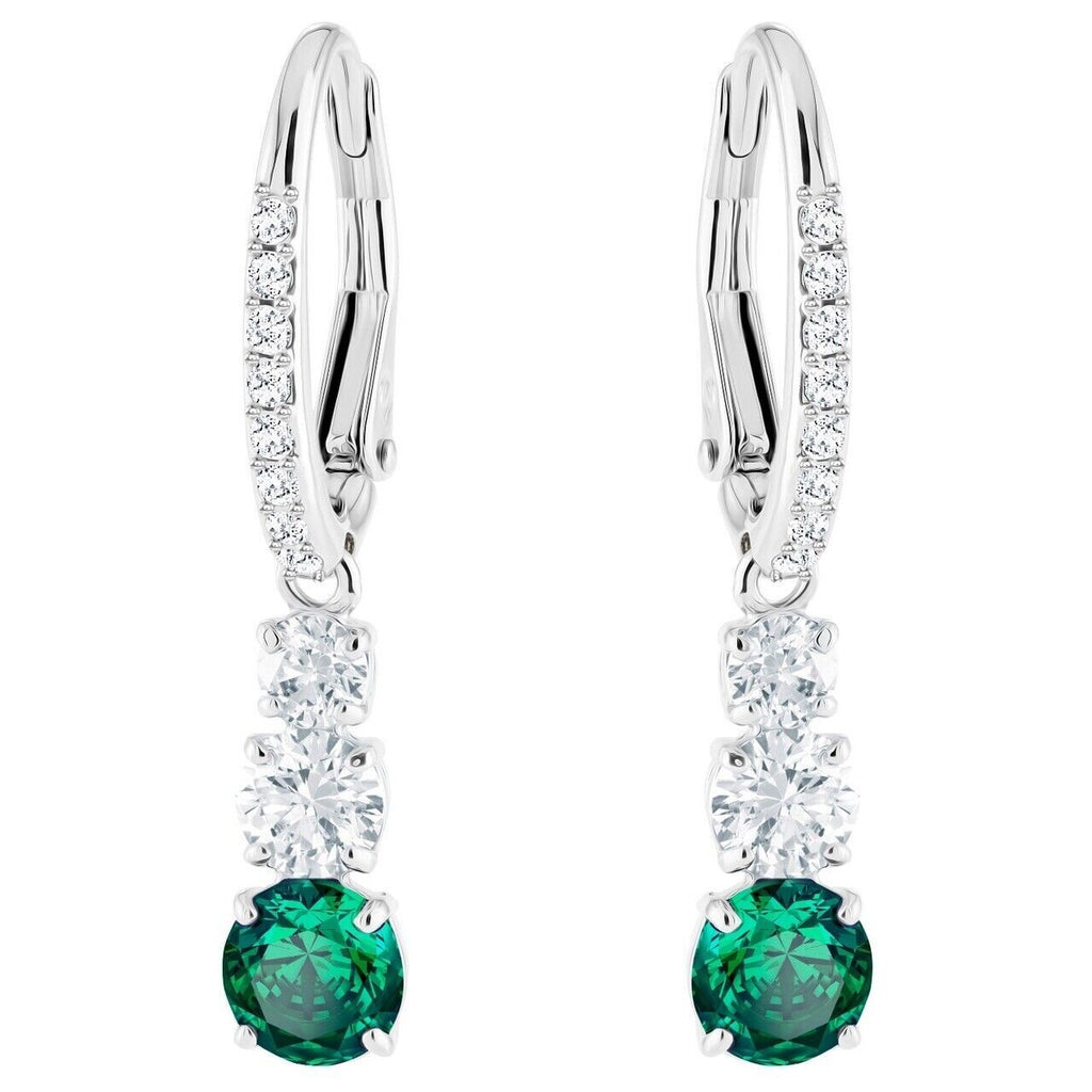 Genuine Swarovski  Green Drop Earrings 5414682