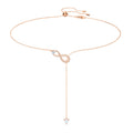 Swarovski Infinity Necklace Y (Ex Retail Stock Never been out of Box) RRP£110