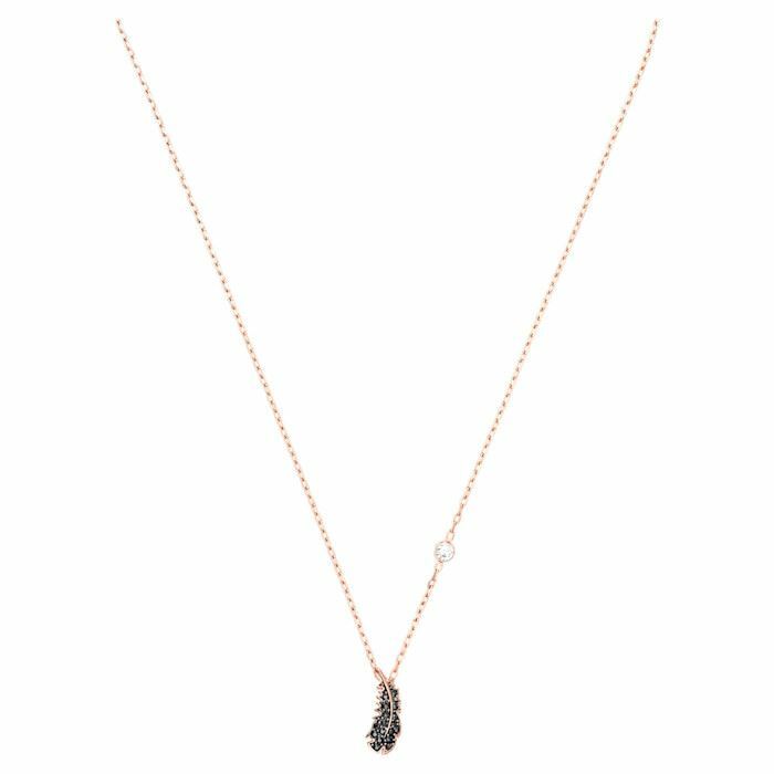 Swarovski Naughty Necklace Black, Rose-gold tone plated 5495292