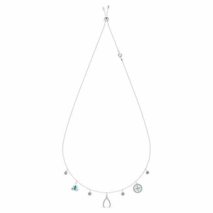 Swarovski Symbolic Charm Necklace Light multi-coloured, Rhodium plated