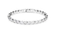 Genuine Swarovski  Round Cut White Rhodium Plated Tennis Bracelet 1791305