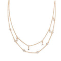 Genuine Swarovski  Moonsun Atelier Layered Necklace Rose Gold 5486647