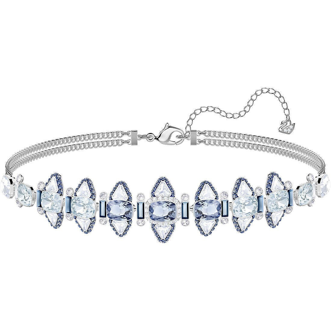 Genuine SWAROVSKI CHOKER BLUE LAKE CREW NECK 5379744