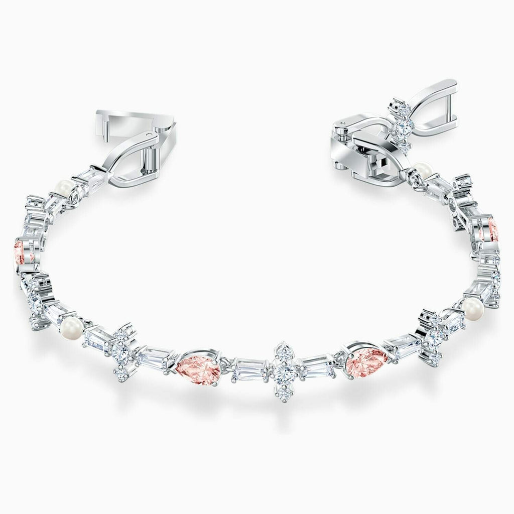 Genuine Swarovski PERFECTION BRACELET, PINK, RHODIUM PLATED 5524544