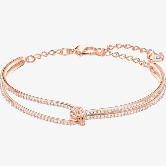 Genuine Swarovski Lifelong Rose Gold Tone Crystal Bangle 5390818