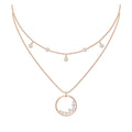 Genuine SWAROVSKI North Rose Gold Double NecklaceItem 5493390