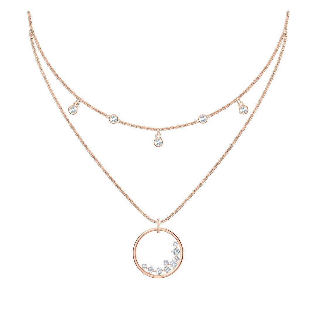 Genuine SWAROVSKI North Rose Gold Double NecklaceItem 5493390