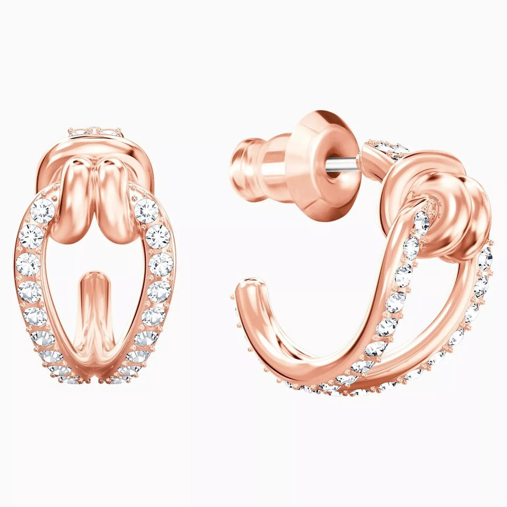 Genuine Swarovski Crystal LIFELONG:PE HOOP SMALL CRY/ROS  5392920 Brand New
