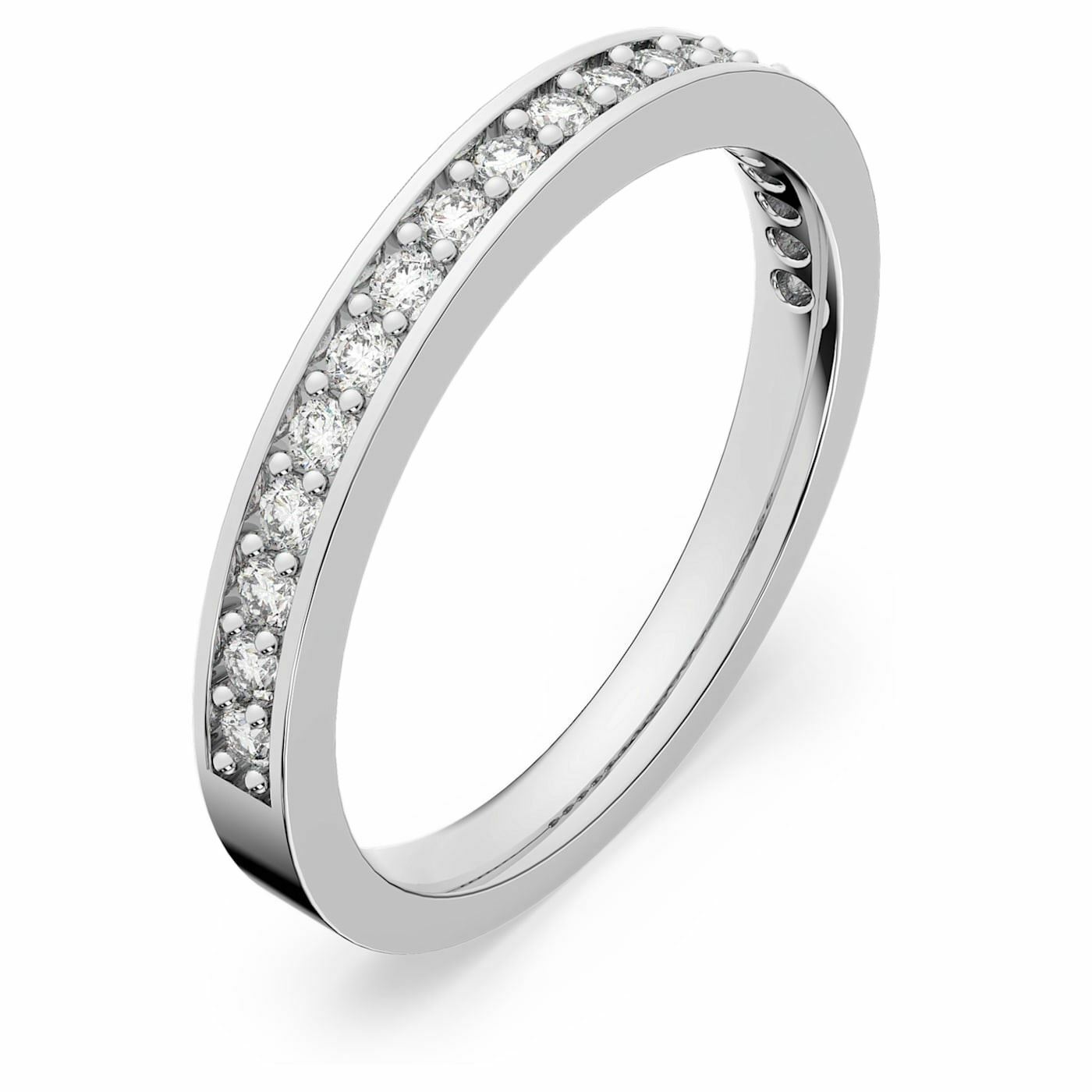 Rare ring White, Rhodium plated