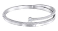 Genuine Swarovski Fresh Bangle, White, Rhodium Plated 5225445