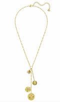 Genuine Swarovski Women's Shine Yellow and White Crystal Necklace 5524186