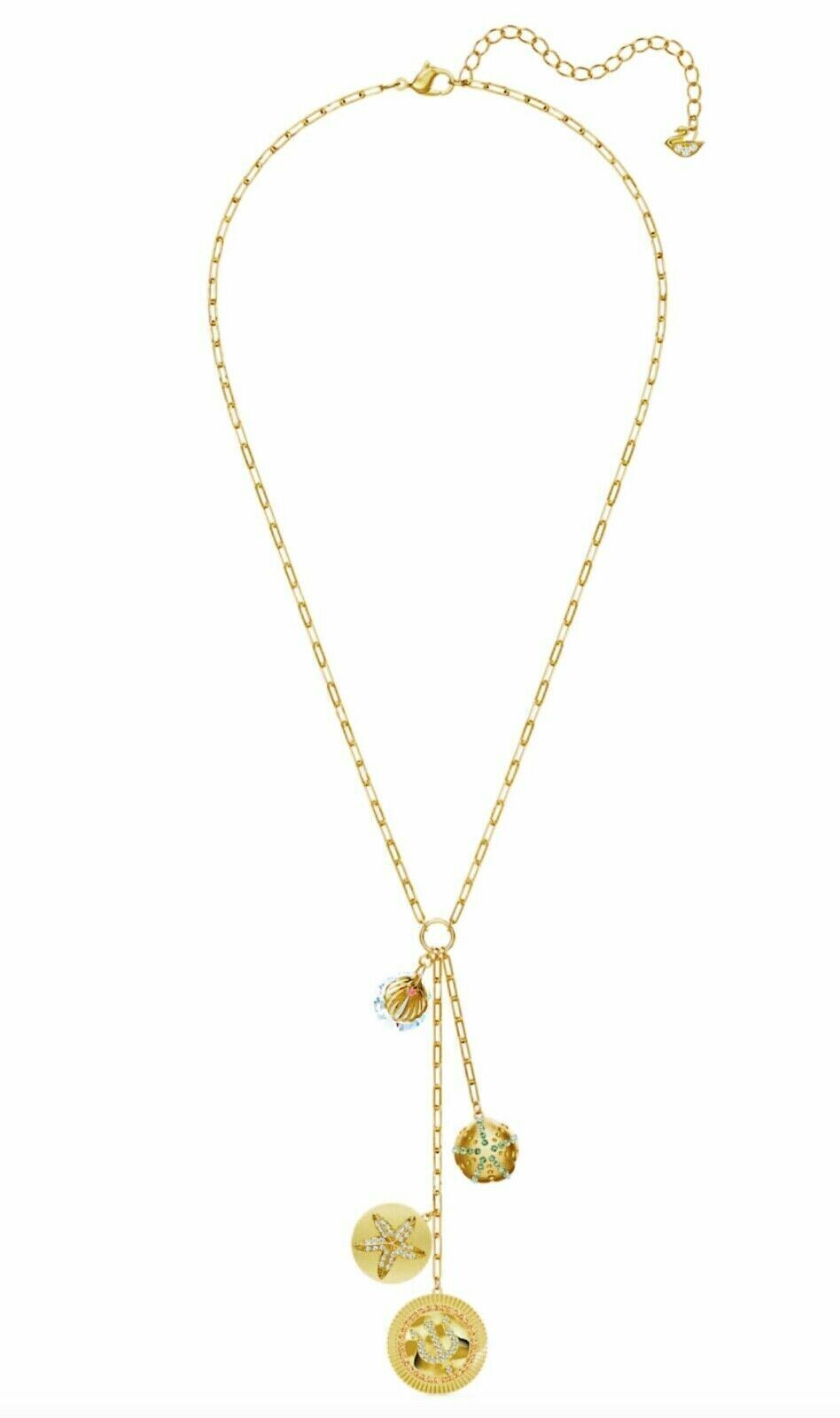 Genuine Swarovski Women's Shine Yellow and White Crystal Necklace 5524186