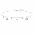 Swarovski Symbolic Charm Necklace Light multi-coloured, Rhodium plated